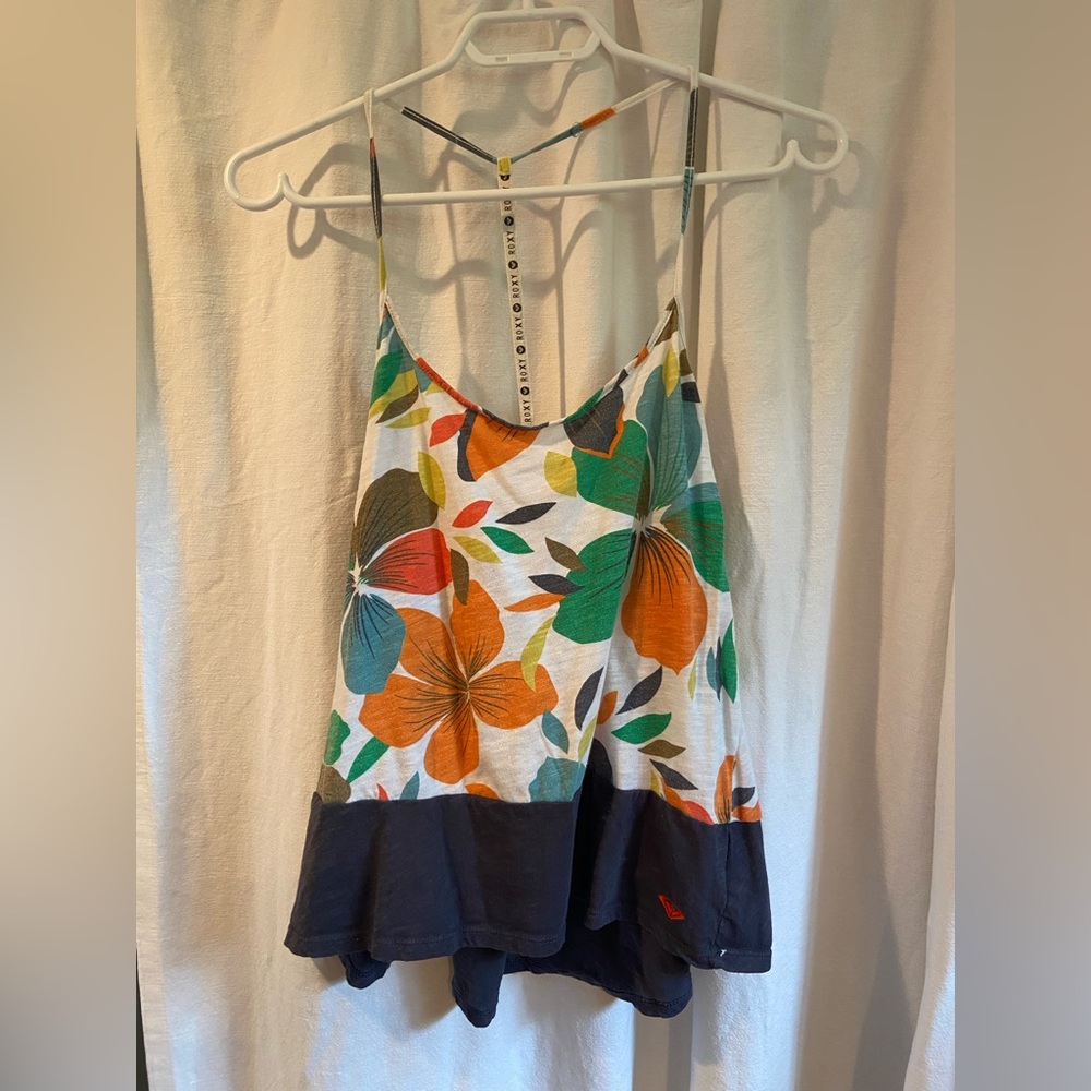 Roxy Floral Spaghetti Strap Top